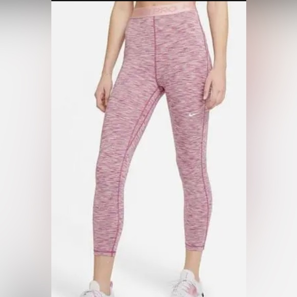 Nike Pants - Nike Pro Pink Space Dye Cropped Leggings women’s size medium